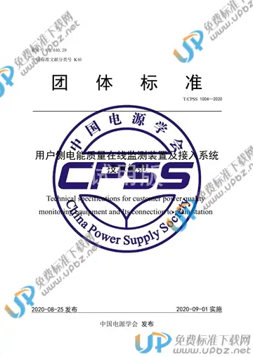 T/CPSS 1004-2020 免费下载