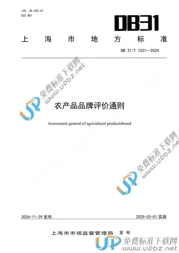 DB31/T 1521-2024 免费下载