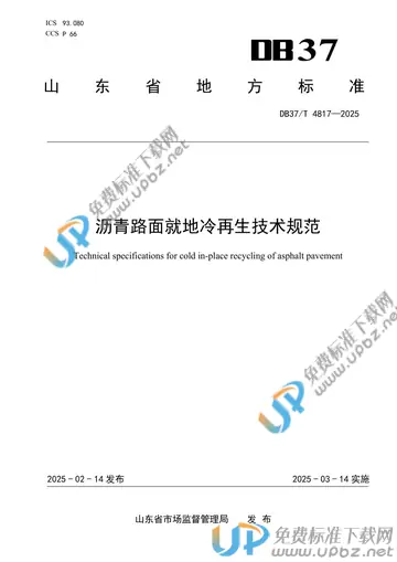 DB37/T 4817-2025 免费下载