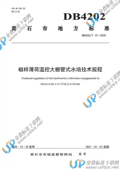 DB4202/T 12-2020 免费下载