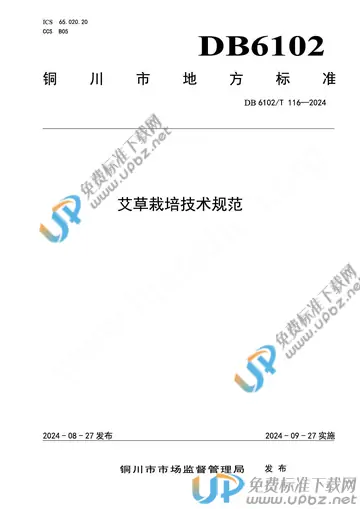 DB6102/T 116-2024 免费下载