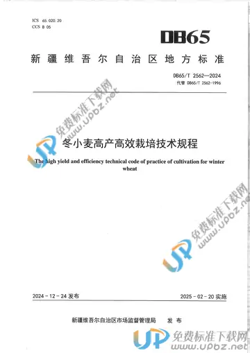 DB65/T 2562-2024 免费下载