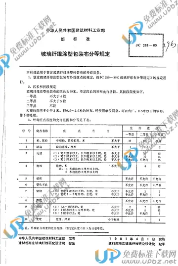 JC/T 283-1980 免费下载