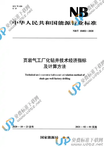 NB/T 10402-2020 免费下载