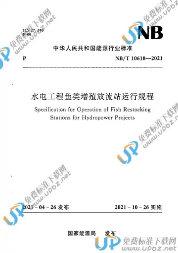 NB/T 10610-2021 免费下载