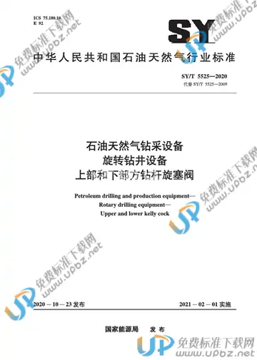 SY/T 5525-2020 免费下载