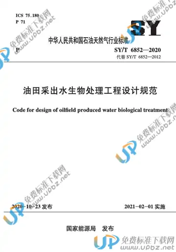 SY/T 6852-2020 免费下载