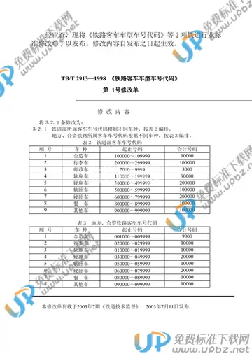 TB/T 2913-1998 免费下载
