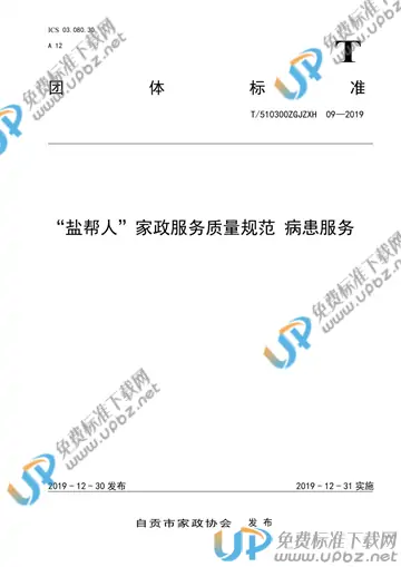 T/510300ZGJZXH 09-2019 免费下载