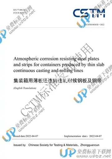 T/CSTM 00383E-2022 免费下载