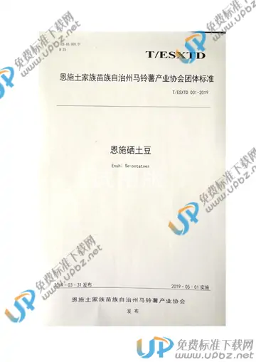 T/ESXTD 001-2019 免费下载