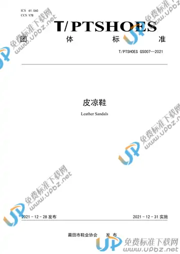 T/PTSHOES GS007-2021 免费下载