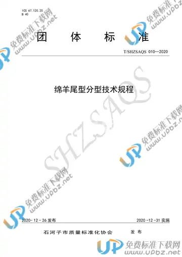 T/SHZSAQS 010-2020 免费下载